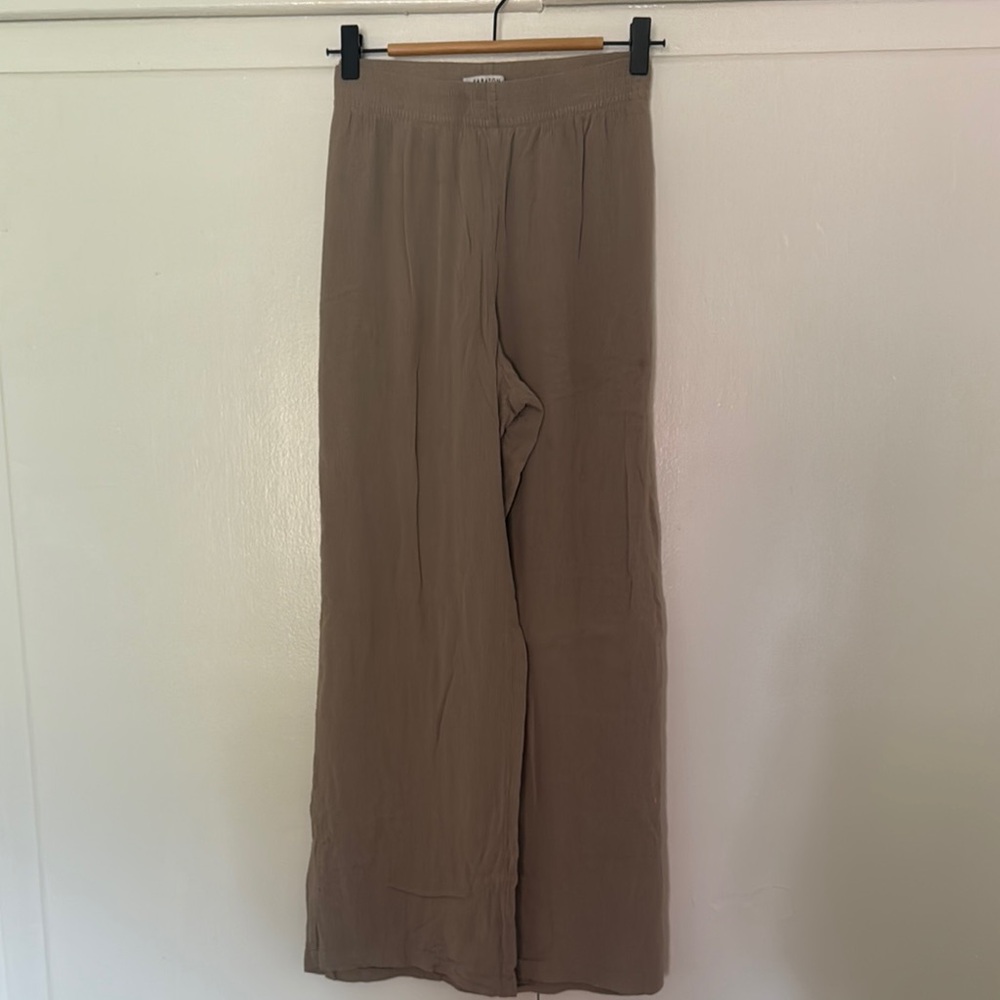 Brown Wide-Leg flowy pants